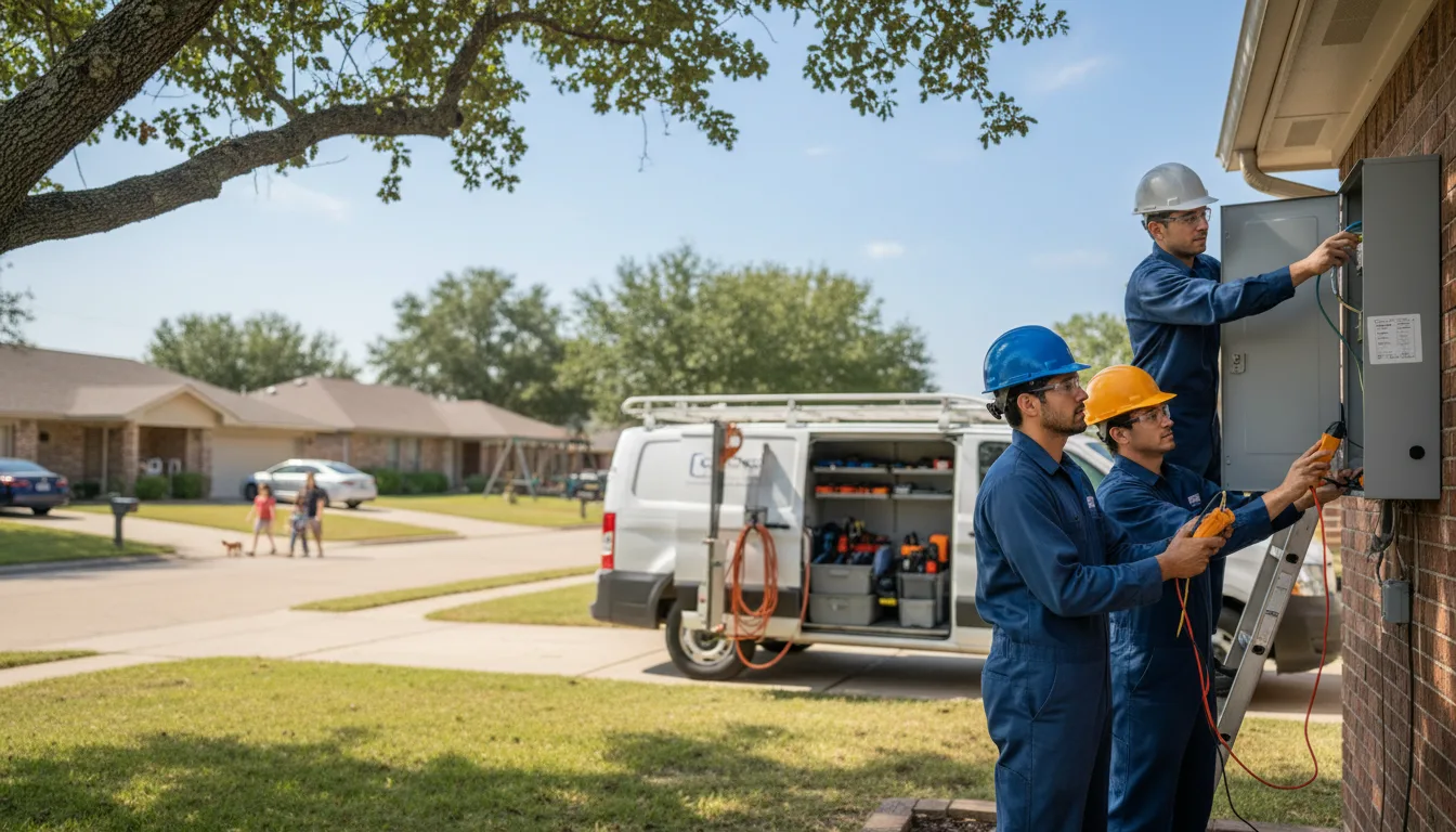 Certified electrician providing emergency electrical services in Buffalo Gap, TX